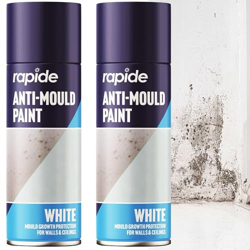 STORM TRADING GROUP Matt White Anti Mould Spray Paint 400ml Lasting Protection For Indoor Use Bathroom, Kitchen Walls & Ceilings (1)