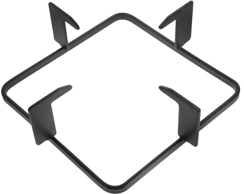 GARVALON Support pour Cuisinière à Gaz Carré 198X198 MM Grille Antidérapante Multifonction pour Casseroles et Woks Accessoire Solide en Métal Robuste Adapté à la Cuisson Domestique