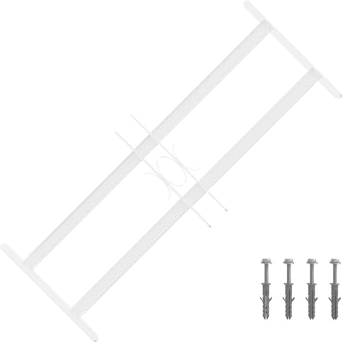 vidaXL Rejilla de Seguridad para Ventanas con 2 Barras Cruzadas