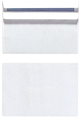 Herlitz Briefumschlag C6 Selbstklebend, 25 Stück mit Innendruck in Folienpackung, eingeschweißt, weiß