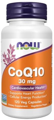 NOW Foods CoQ10 30 mg, 120 Vcaps