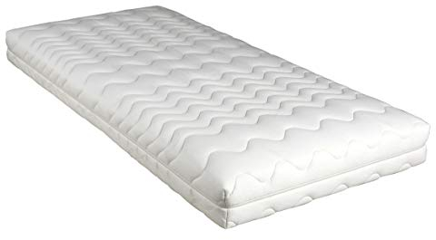 M.K.F. Florence Premium 7 Zonen Tonnen-Taschenfederkernmatratze 90x200 cm H3 fest Federkernmatratze mit Tonnentaschen Matratze atmungsaktiv Härtegrad H3.