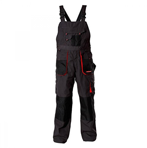 Pantalon salopette de travail pour hommes Lahti Pro - Vêtement de sécurité PN-EN ISO 13688 - Noir, Taille S/48, LPSR0248