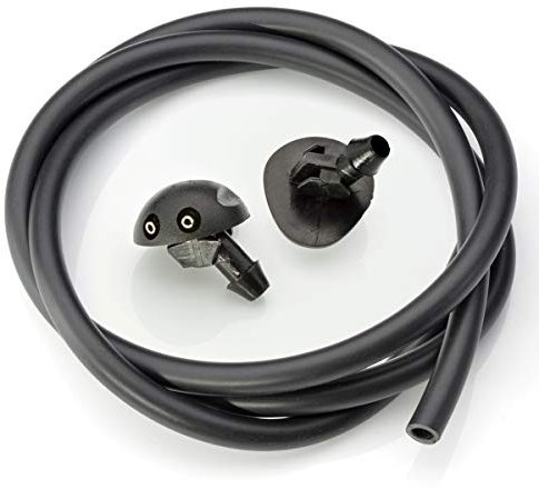 LST 2x WASCHWASSER SPRITZDÜSE SCHEIBENWASCHDÜSE + SCHLAUCHNE I NEU