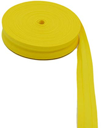 Mangocore Cotton Bias bindnig Tape,Size: 25mm, Width:1,2.5cm,30yds Various Color,DIY Garment Accessories wholesales (Yellow)
