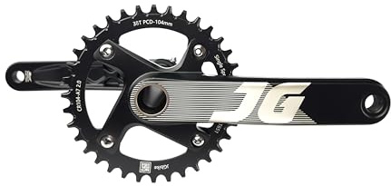 JGbike Crank Arm Set Mountain Bike Crankset Arm Set 170mm 104 BCD with 68 73 Bottom Bracket Kit and Chainring Bolts for MTB BMX Road Bicyle,Compatible with Shimano,SRAM,FSA, Gaint