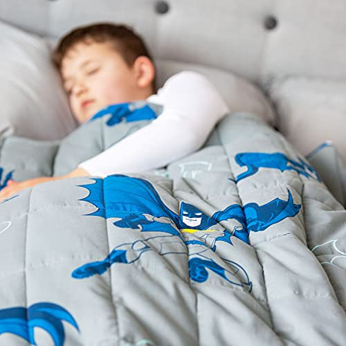 Rest Easy Batman - Manta pesada para niños y adultos | Manta pesada para dormir, alivio de la ansiedad y manta relajante sensorial para un gran sueño, material de algodón 100% súper suave