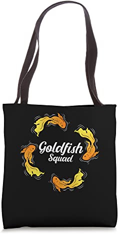 Goldfish Squad Aquaristics Funny Saying Fish Tote Bag