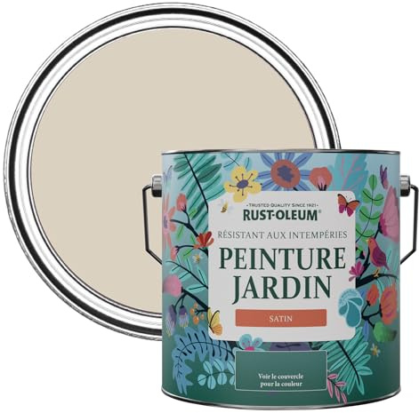 Rust-Oleum Beige Mould-Resistant Garden Paint In Satin Finish - Hessian 2.5L
