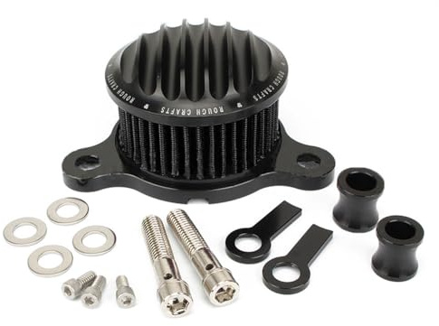 Baceyong Filtre d'admission de filtre à air, filtre à air de moto Compatible avec Harley-Davidson XL883 XL1200 X48 72 Noir
