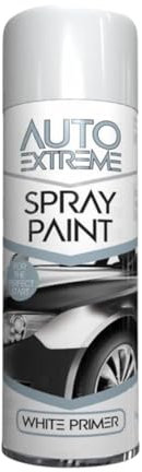 SDMAX All Purpose White Primer Spray Paint, Suitable for Wood, Metal, Plastic, and, Glass Surface, Fast Drying, Easy Application, Interior and Exterior Usage, 250ML (1 Pcs)