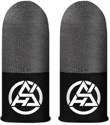 Manchons De Doigt De Jeu Vidéo - 2 Pièces Manchons De Doigt De Jeu Mobile, Protecteur De Doigt Portable, Gants De Jeu Mobiles pour Écran Tactile, Cache-Doigt Résistant À La Transpiration, Manchons De