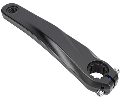 RiToEasysports Bike Crankset, Aluminum Alloy Bike Left Crank Arm 170mm Hollow Integrated Crank Arm Repair 10 Slots Fit for Prowheel Crankset