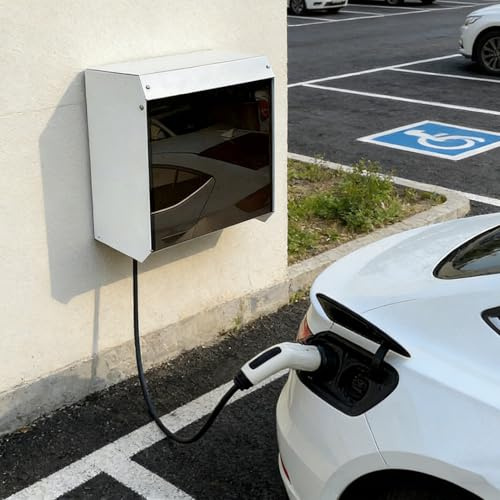 Générique Toit de Protection pour borne de Recharge de véhicules électriques,Couverture métallique pour borne de Recharge,Couverture de Protection pour contrôle d'accès aux équipements électriques