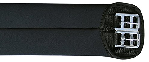 HKM 6281 Softoprensattelgurt, Sattelgurt Softopren Rollenschnallen, Schwarz, 90