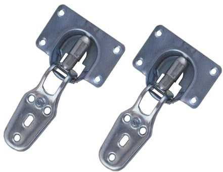 Cerniera per mobili cucina Capaldo art.116, Spazzolato/Nero, Black, 6 cm x 10 cm, 1 unità