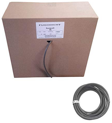 Fugodicht Fugen Rund Profil Schnur PE grau geschlossenzellig Ø 20mm x 50m
