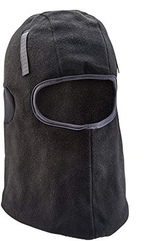 BALACLAVA THINSULATE LINED BLACK WITH HOOK AND LOOP