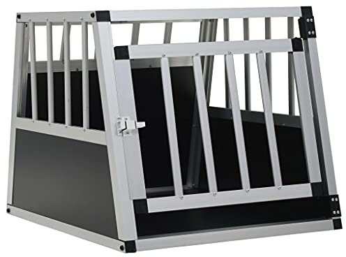 vidaXL Hundetransportbox Einzeltür 54x69x50 cm Hundebox Reisebox Transportbox