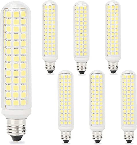 Lampadina LED E11 13W Dimmerabile, Equivalente a 130W 134 Perline LED 1300LM Lampadina a mais LED AC 220V per illuminazione di lampadine a lampadario, Angolo del fascio 360°,Cold white,7 Pack