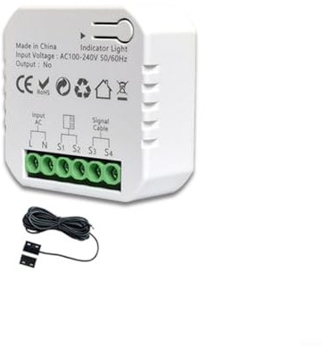 Interruttore intelligente,Apriporta del garage intelligente,Controller porta garage interruttore intelligente,Telecomando WiFi e controllo vocale con modulo di controllo intelligente per Smart Life