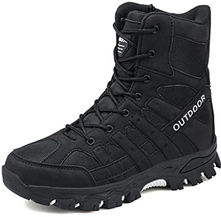 Ybberik Bottes de Randonnée Pour Hommes Chaussures de Maintien de Cheville Imperméables Antidérapantes Chaussures de Trekking En Plein Air Pour Escalader Des Montagnes