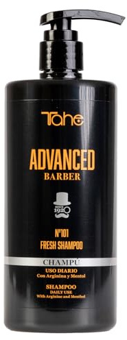 Tahe Advanced Barber Champú de Uso Diario Nº101 Fresh para todo tipo de cabellos, 750 ml