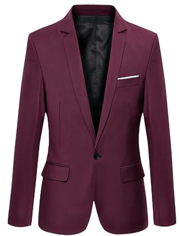 Nemopter Blazer Herren Sakko Herren Slim Fit Anzug Mann Blazer Jacke Mann Casual Elegant Formal für Hochzeit Business Abendveranstaltung