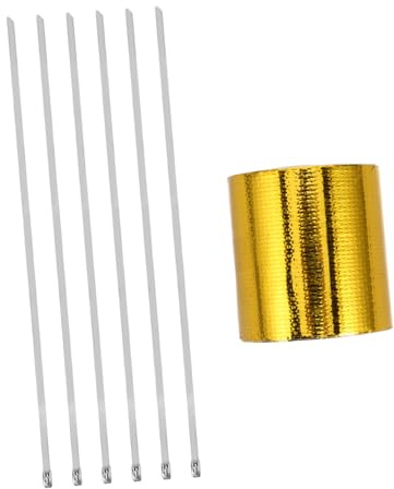 HAPINARY Ruban Thermique Adhésif Pour Chaleur Automobile Barrière Thermique Isolation Pour Tuyaux Chauffante Protection Moteur