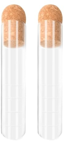 Ubric Huevos de tubo de cristal de 2 unidades, adecuados para café, té, bebidas frías, bebidas calientes