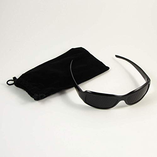 Rasterbrille Pinhole Glasses Lochbrille Loch Brille Nadelöhr Augentraining der Augentrainer Entspannung Sehschwächen