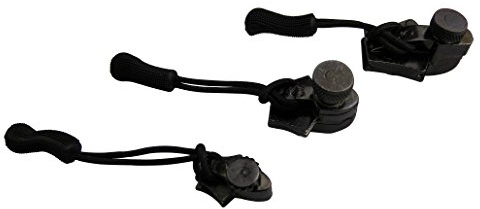 munkees® Reißverschluss Zipper Reparatur Set [3 Stück, Graphit] - Universell anwendbar & kinderleicht - Reisverschlußzipper Reissverschluss Reparatur Set - Ersatz Zipper für Reißverschluss Repair Kit