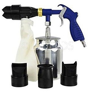 PISTOLA SABBIATRICE PER SABBIARE IN KIT CON UGELLI sabbiatura 6 PEZZI SCROSTARE