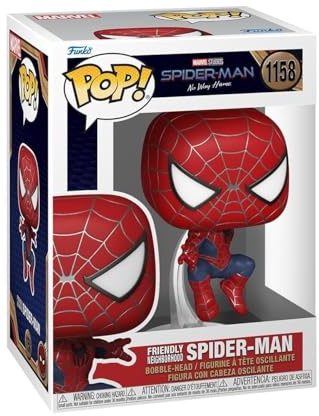 Funko Pop! Marvel: Spiderman No Way Home 2021 - Spider-Man - Leaping SM2 - Spider-man - Collectable Vinyl Figure - Gift Idea - Official Merchandise - Toys for Kids & Adults - Movies Fans