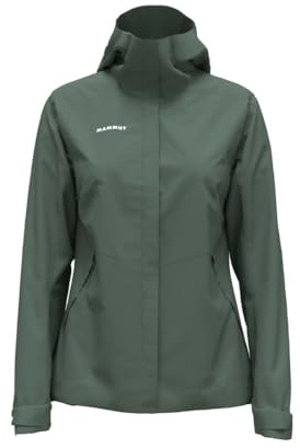 Mammut Alto Series Women's Hardshell Jacket, XS, Green, Hooded Jacket, Functional Jacket, Made of DRYtechnology 2 L, dark jade, XS