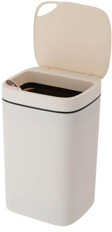 SuhoFutus Mülleimer 16L, Sensor-Mülleimer aus PP, Automatik Mülleimer mit Smart Sensor Küche Abfallbehälter, Abfalleimer mit Deckel, Badezimmer Mülleimer Batteriebetrieben, 23 * 20 * 36 cm