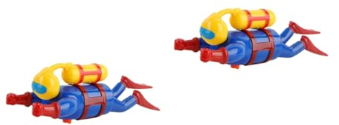 KOMBIUDA Uboot Greifer 2st Gewundener Taucher Spielzeug Für Kinder Kinderspielzeug Lustiges Unterwasserspielzeug Realistischer Taucher Kleinkindspielzeug Spielzeug Badespielzeug Aufziehen Plastik