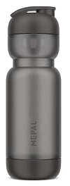 Mepal - Bottiglia Shaker Sport - A prova di perdite - Compresi mixer e misure - Coperchio inferiore per una facile pulizia - Shaker proteine - 800 ml - Graphite black