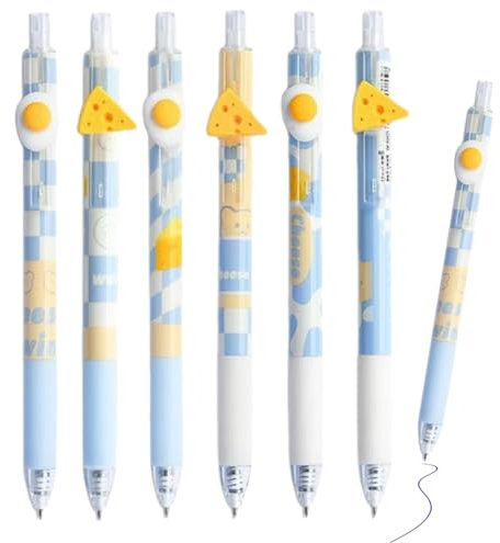 Juego de 6 bolígrafos de gel Lovely Friends, edición limitada, animalito decorativo extraíble y recombinable, Pluma gel Animales,niños Infantiles Fiesta Regalo cumpleaños Navidad Bautizo