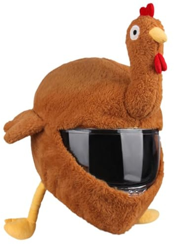 LZYWOD - Casco Protezione Copricapo Divertente Cartone Animale Soffice Peluche Set Per Moto Casco Integrale Protettivo Trendy Copertura accessori accessori casco accessori accessori casco