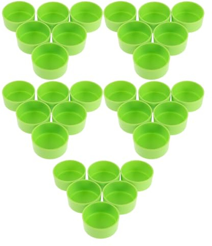 Kisangel 30piezas Comedero para Reptiles y Comedero para Camaleones Cuencos de Agua y Comida para Arañas Saltarinas Lagartos y Tarántulas Alimentación para Pequeños Animales Terrarios