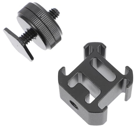 Alipis Adaptateur pour Reflex Numérique Support de Flash pour Griffe Porte-Accessoire Adaptateur de Vis pour Trépied Compatible Diffusion en Direct et Prise de Vue Vidéo Montage