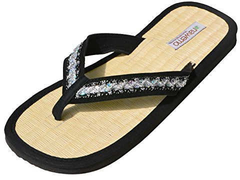 Nawemo Zapatilla de canela Ying Plata, negro/plateado, 39/40 EU