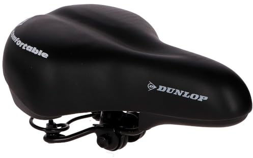 Dunlop Vehicle Selle de Vélo en Gel 265 x 185 mm PU Noir PU 265 x 185 mm