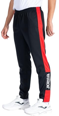 Joma Championship IV Pantalones, Hombre, Negro Rojo, S