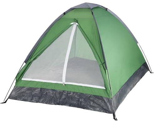2 Person Camping Tent with Rain Fly and Carrying Bag – Lightweight Outdoor Pop Up Tents for Camping Essentials, Music Festivals, Backpacking, Hiking, or Beach Shelter by Wakeman Outdoors