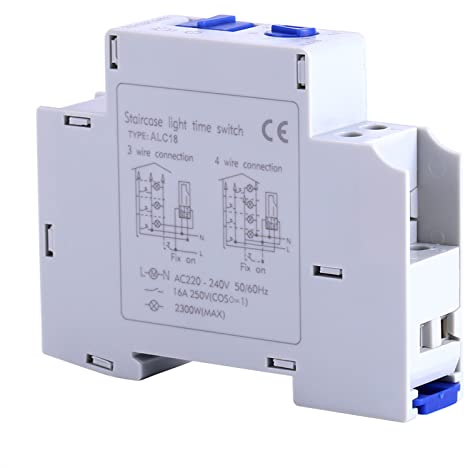 Jadeshay Minutero Escalera AC 220-240V Temporizador Mecánico Reloj Temporizador para Escalera Corredor Cajas Publicitarias Calentadores