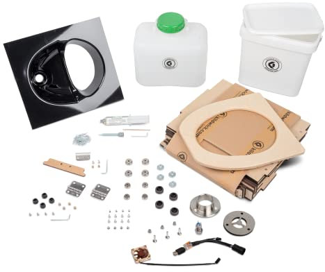 MiniLoo Hydro Trenntoilette Bausatz mit 12 V Lüfter Schwarz