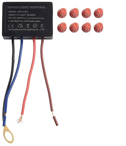 CNANRNANC Interrupteur tactile 220 V - Lampe de table - Variateur - Module de commande - Capteur