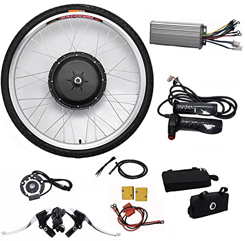Qranseuyxy 26 tums cykelkonverteringssats, 48 V 1 000 w/36 V, 250 W, e-cykel, konverteringssats, bakhjul, elcykel, motor, konverteringssats med LCD-skärm, PAS roterande gasspak med 5 stjärnor (36 V